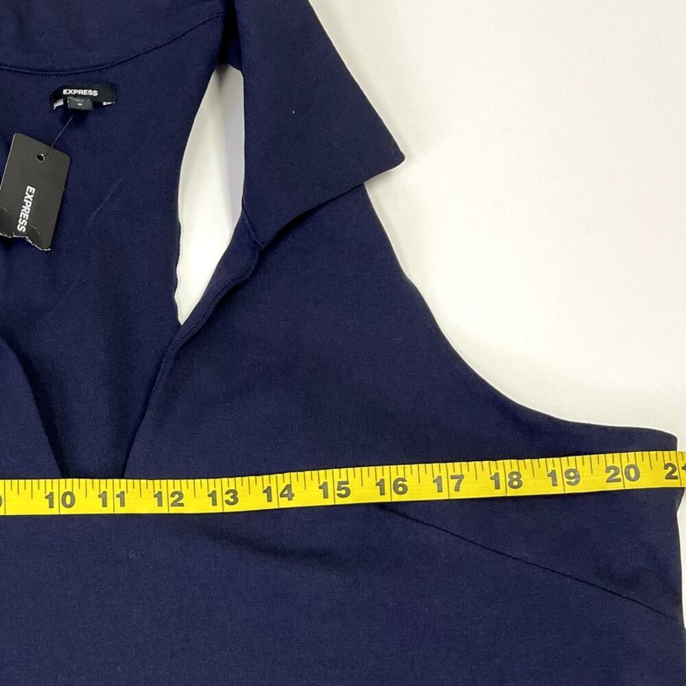 NWT Express Collared Sleeveless Mini Polo Dress XL Stretchy Tennis prep - Picture 14 of 15